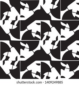 Abstract vector monochrome background. Halftone illustration pattern