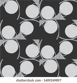 Abstract vector monochrome background. Halftone illustration pattern