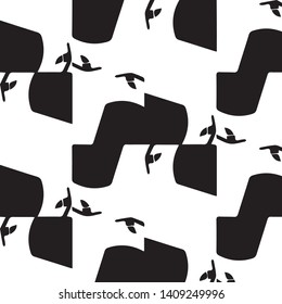 Abstract vector monochrome background. Halftone illustration pattern