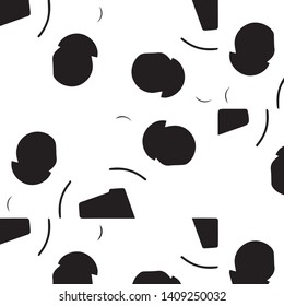 Abstract vector monochrome background. Halftone illustration pattern