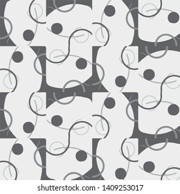 Abstract vector monochrome background. Halftone illustration pattern