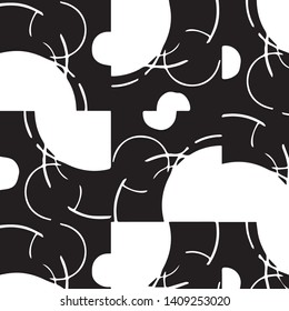 Abstract vector monochrome background. Halftone illustration pattern