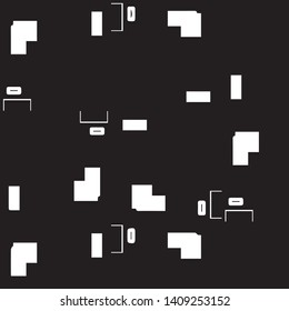 Abstract vector monochrome background. Halftone illustration pattern
