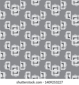 Abstract vector monochrome background. Halftone illustration pattern