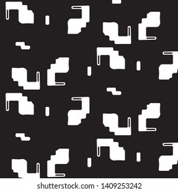 Abstract vector monochrome background. Halftone illustration pattern