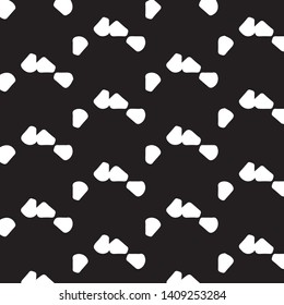 Abstract vector monochrome background. Halftone illustration pattern