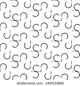 Abstract vector monochrome background. Halftone illustration pattern