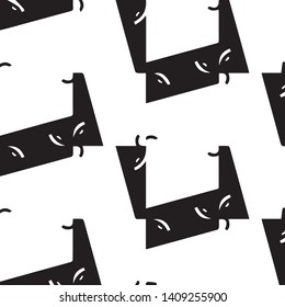 Abstract vector monochrome background. Halftone illustration pattern