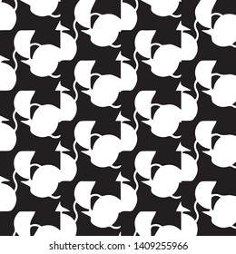 Abstract vector monochrome background. Halftone illustration pattern
