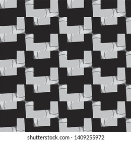 Abstract vector monochrome background. Halftone illustration pattern