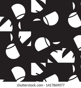 Abstract vector monochrome background. Halftone illustration pattern