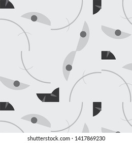 Abstract vector monochrome background. Halftone illustration pattern