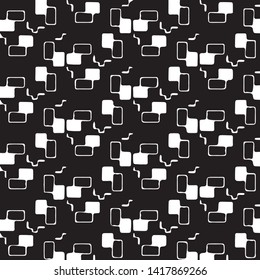 Abstract vector monochrome background. Halftone illustration pattern