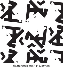 Abstract vector monochrome background. Halftone illustration pattern