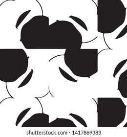Abstract vector monochrome background. Halftone illustration pattern