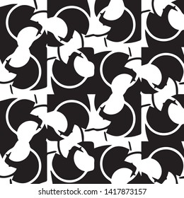 Abstract vector monochrome background. Halftone illustration pattern