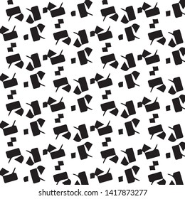 Abstract vector monochrome background. Halftone illustration pattern