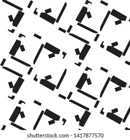 Abstract vector monochrome background. Halftone illustration pattern