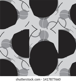 Abstract vector monochrome background. Halftone illustration pattern