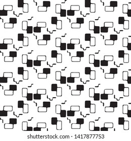 Abstract vector monochrome background. Halftone illustration pattern
