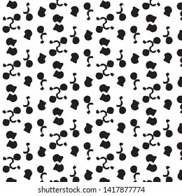 Abstract vector monochrome background. Halftone illustration pattern