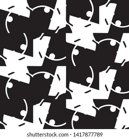 Abstract vector monochrome background. Halftone illustration pattern
