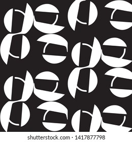 Abstract vector monochrome background. Halftone illustration pattern