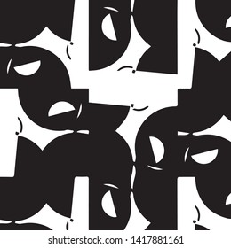Abstract vector monochrome background. Halftone illustration pattern