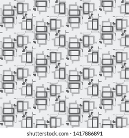Abstract vector monochrome background. Halftone illustration pattern