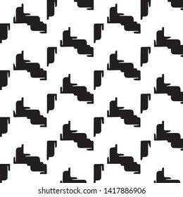 Abstract vector monochrome background. Halftone illustration pattern
