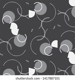 Abstract vector monochrome background. Halftone illustration pattern