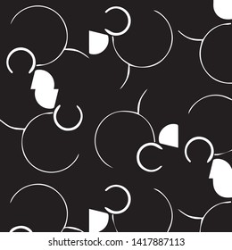 Abstract vector monochrome background. Halftone illustration pattern