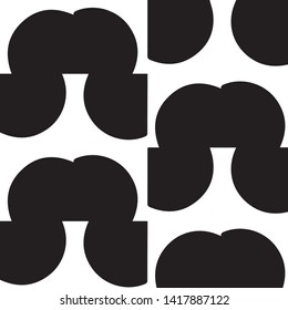 Abstract vector monochrome background. Halftone illustration pattern