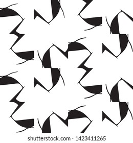 Abstract vector monochrome background. Halftone illustration pattern