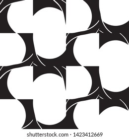 Abstract vector monochrome background. Halftone illustration pattern