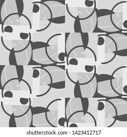 Abstract vector monochrome background. Halftone illustration pattern