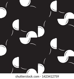 Abstract vector monochrome background. Halftone illustration pattern