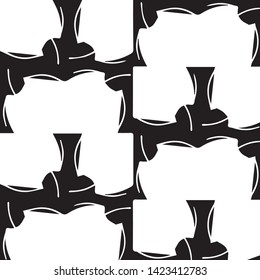 Abstract vector monochrome background. Halftone illustration pattern