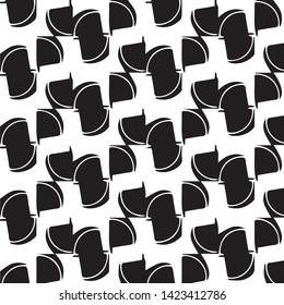 Abstract vector monochrome background. Halftone illustration pattern