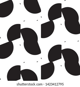 Abstract vector monochrome background. Halftone illustration pattern