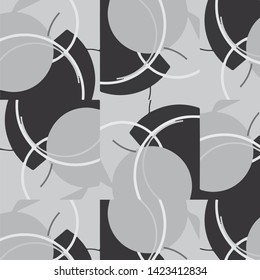 Abstract vector monochrome background. Halftone illustration pattern