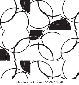 Abstract vector monochrome background. Halftone illustration pattern