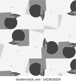 Abstract vector monochrome background. Halftone illustration pattern