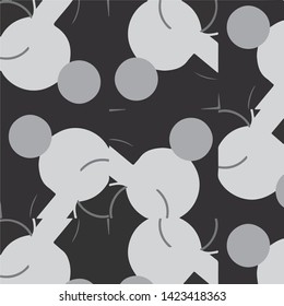 Abstract vector monochrome background. Halftone illustration pattern