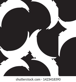 Abstract vector monochrome background. Halftone illustration pattern