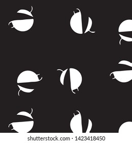 Abstract vector monochrome background. Halftone illustration pattern