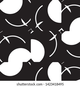 Abstract vector monochrome background. Halftone illustration pattern
