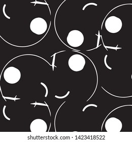 Abstract vector monochrome background. Halftone illustration pattern