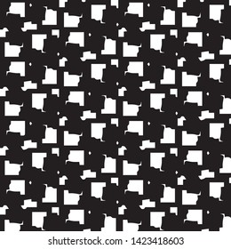 Abstract vector monochrome background. Halftone illustration pattern