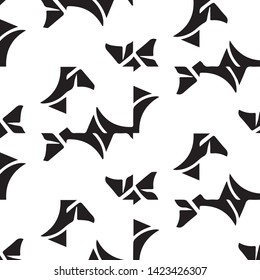 Abstract vector monochrome background. Halftone illustration pattern
